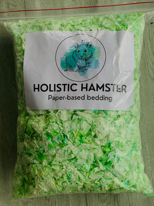 Green paper-based bedding